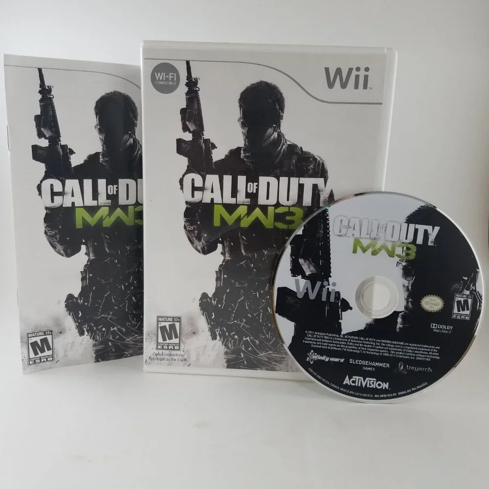 Call of Duty Modern Warfare 3 (Nintendo Wii, 2011) Complete + Manual Tested
